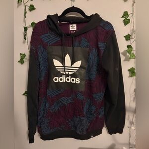 Men’s Multicolor Floral Adidas Hoodie Size M